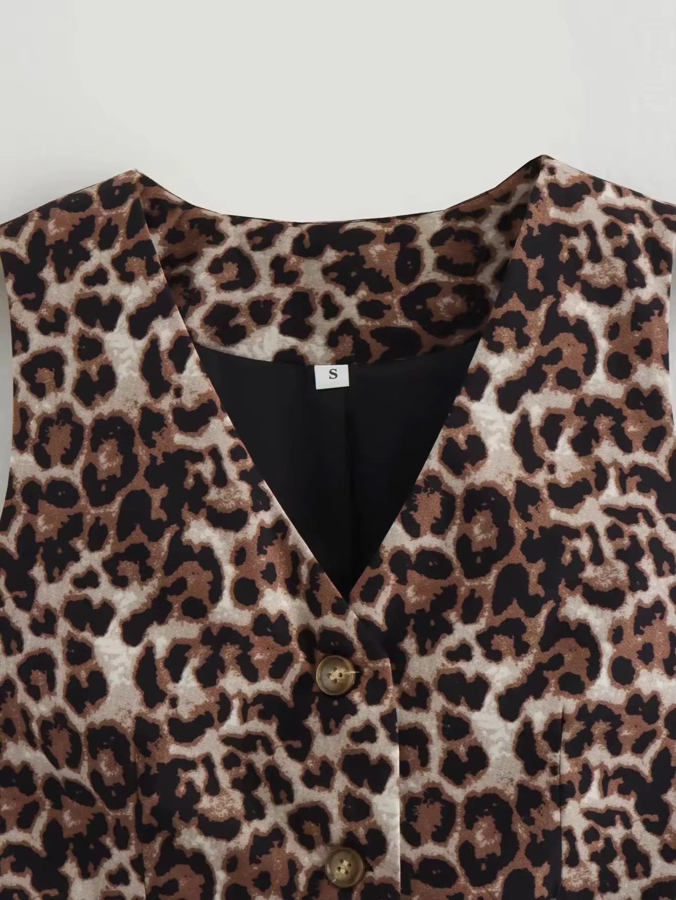 Leopardenmuster Weste
