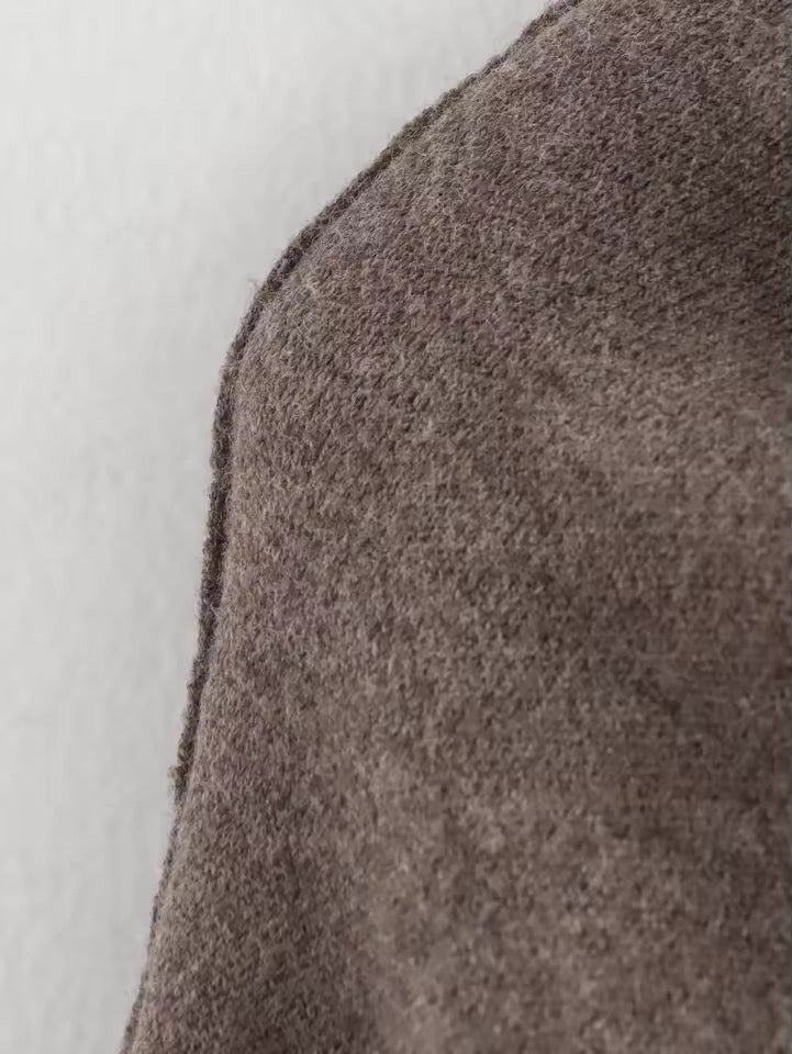 Eleganter Damen Poncho-Mantel