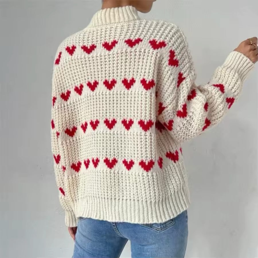 Herzstrickpullover