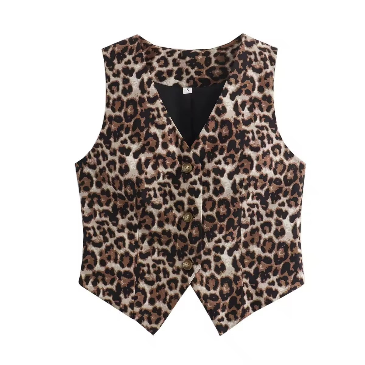 Leopardenmuster Weste
