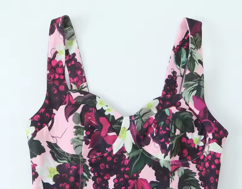 Florales Sommerkleid mit Volants
