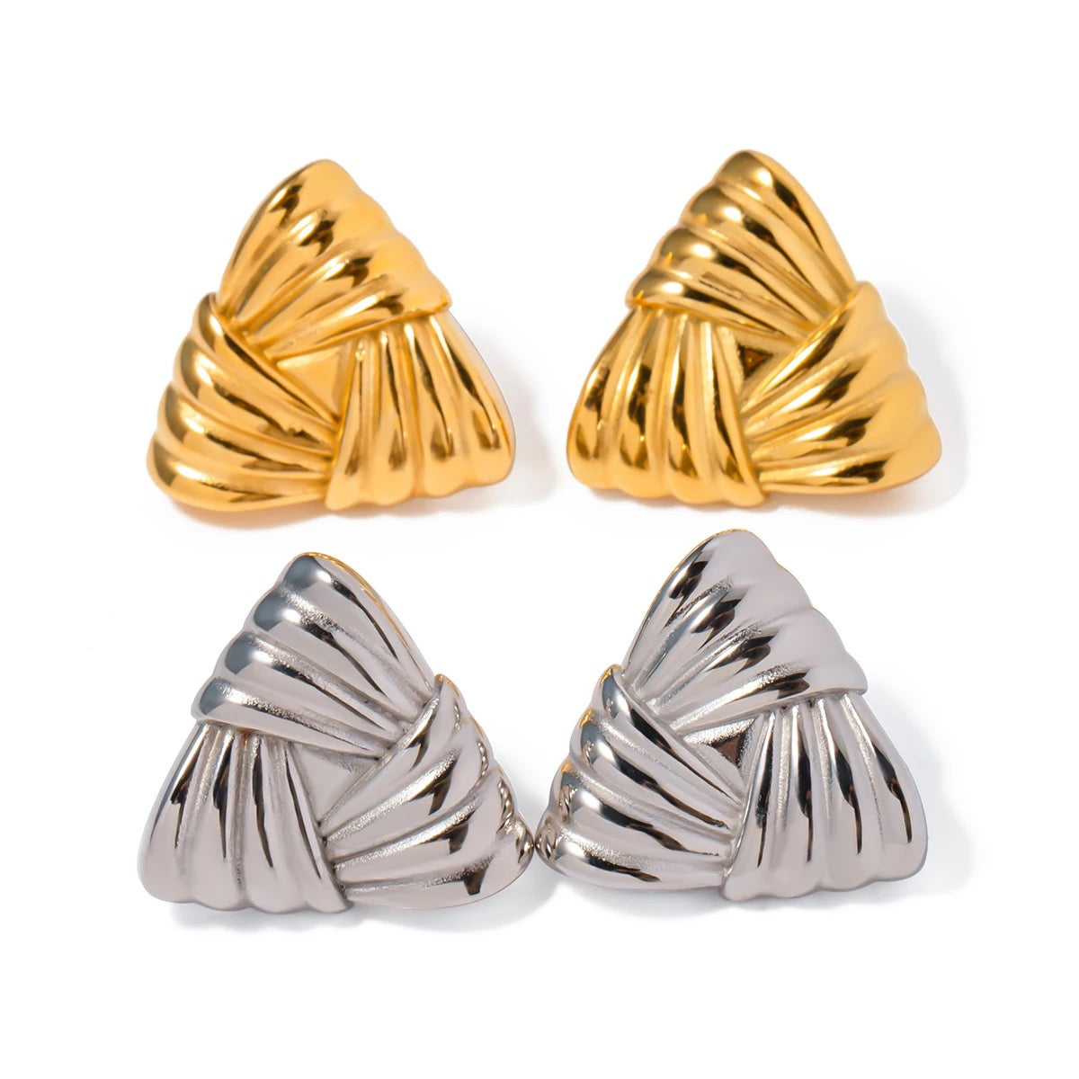 Golden Triad Earrings