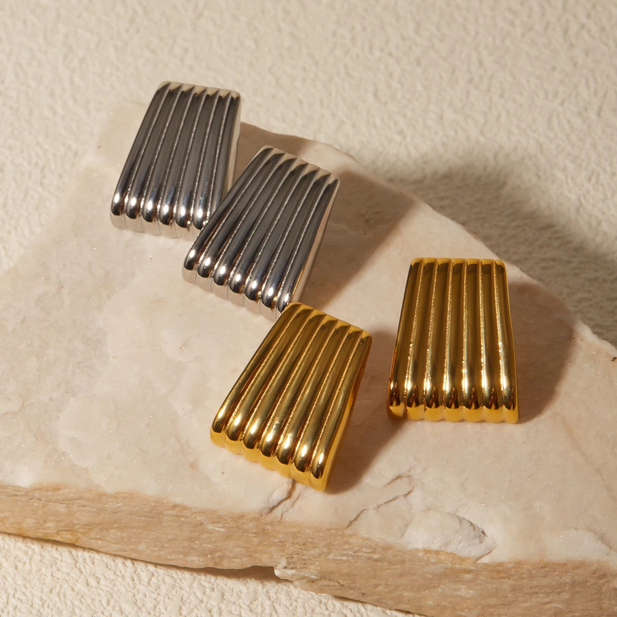 Golden Ripple Earrings