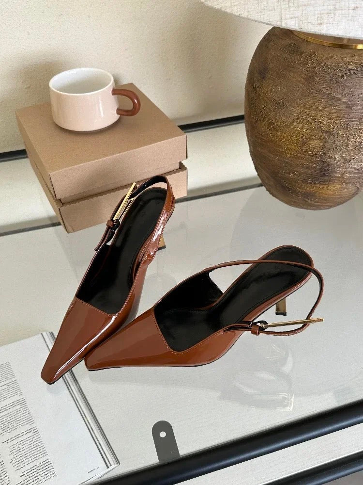 Slingback pumps