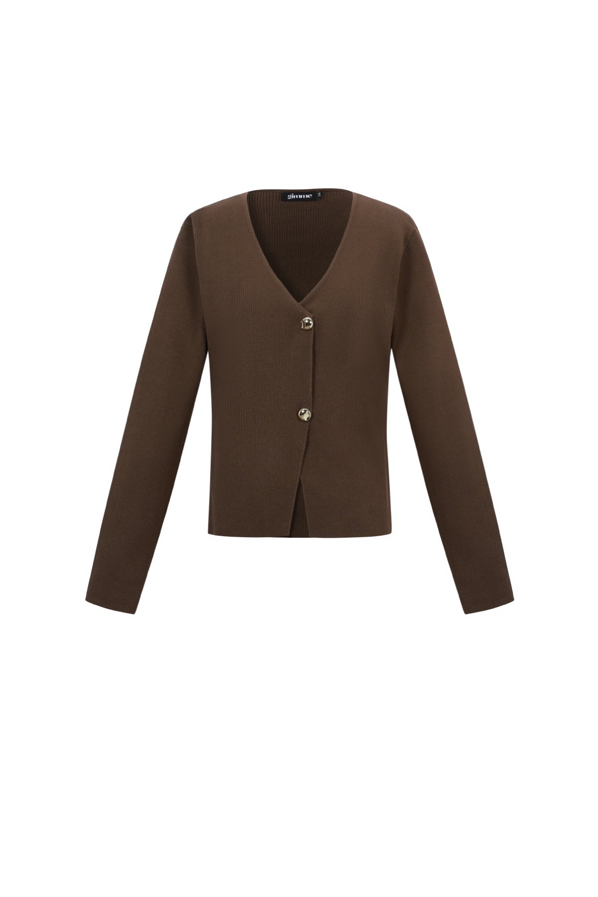 Eine symmetrische Strickjacke