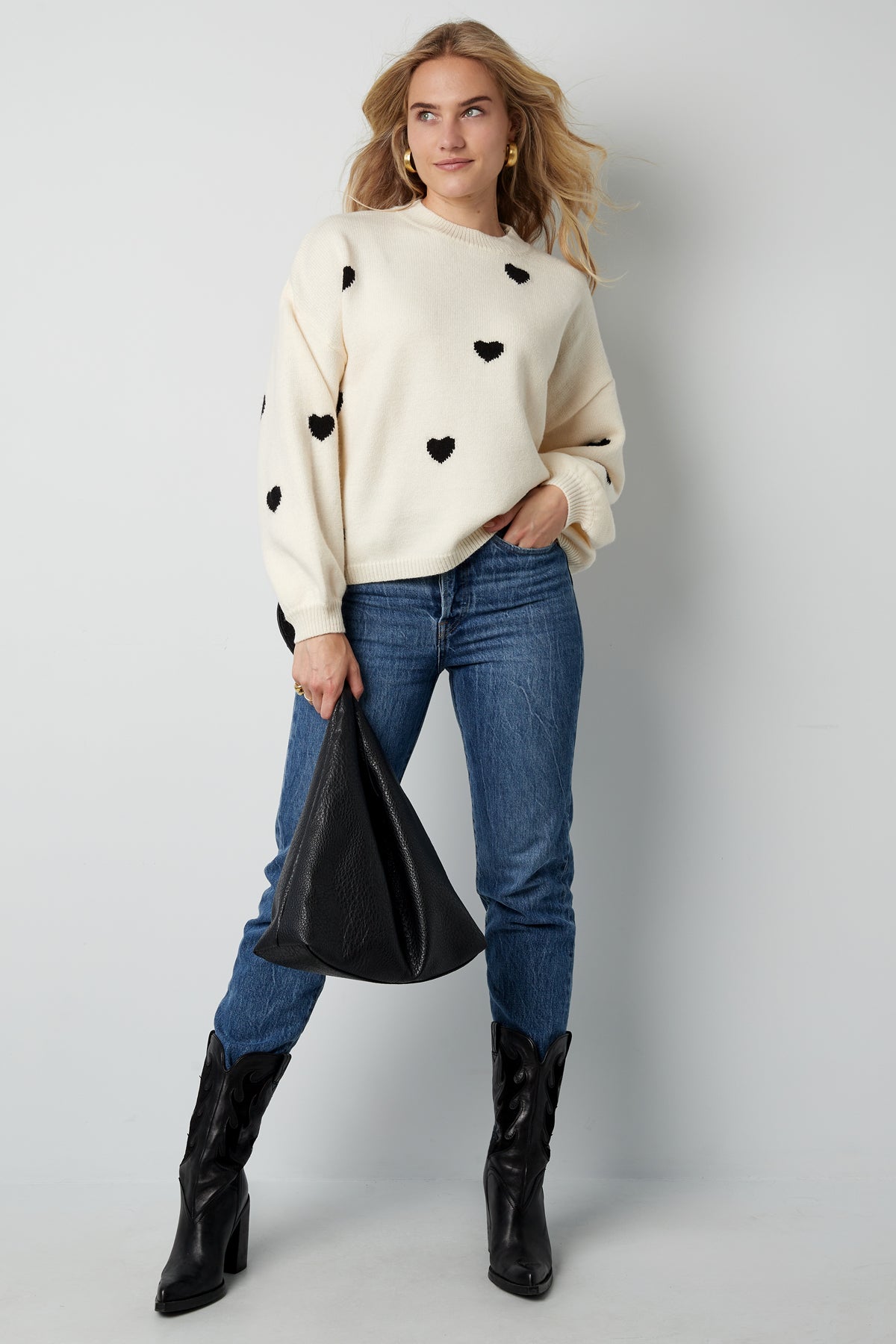 Pullover „Heartfelt Hugs“ – cremeweiß