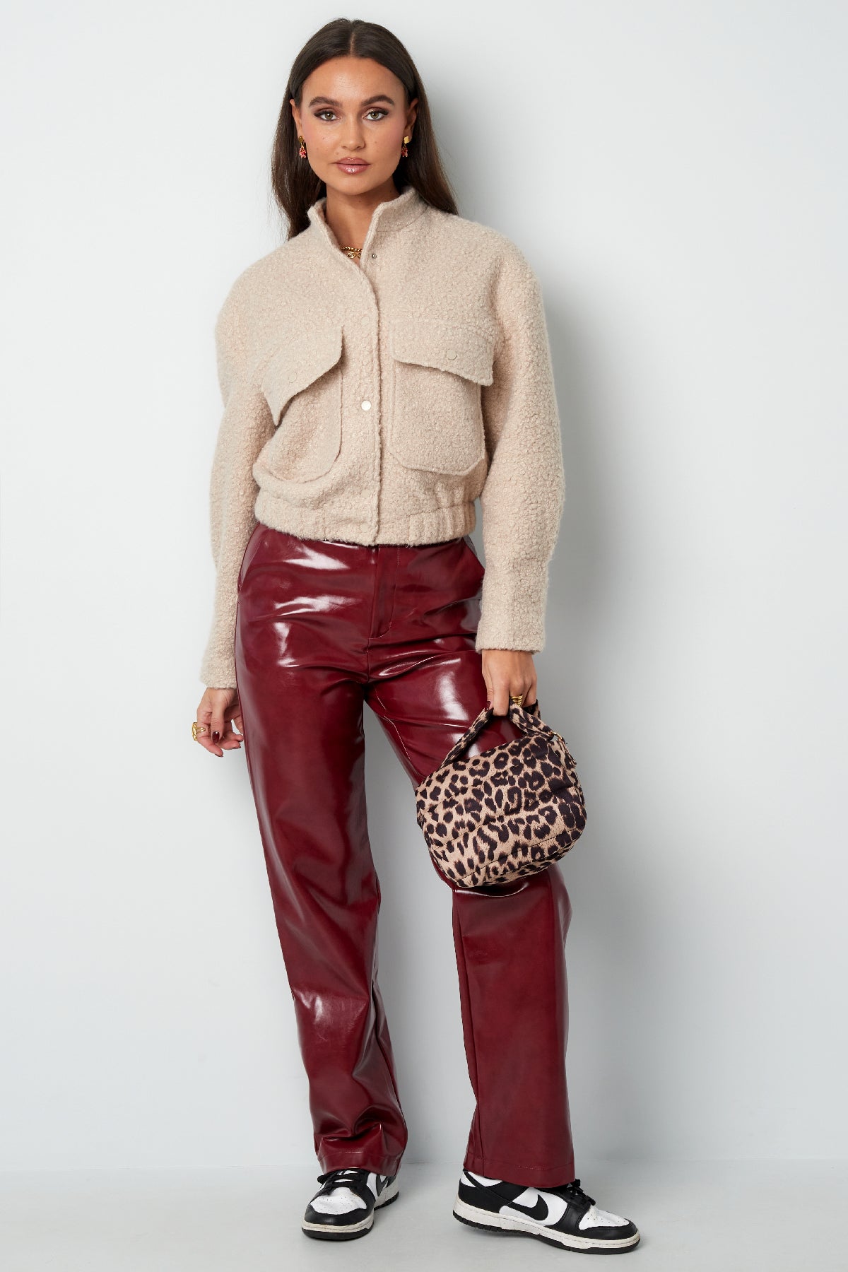 Bomberjacke aus Bouclé