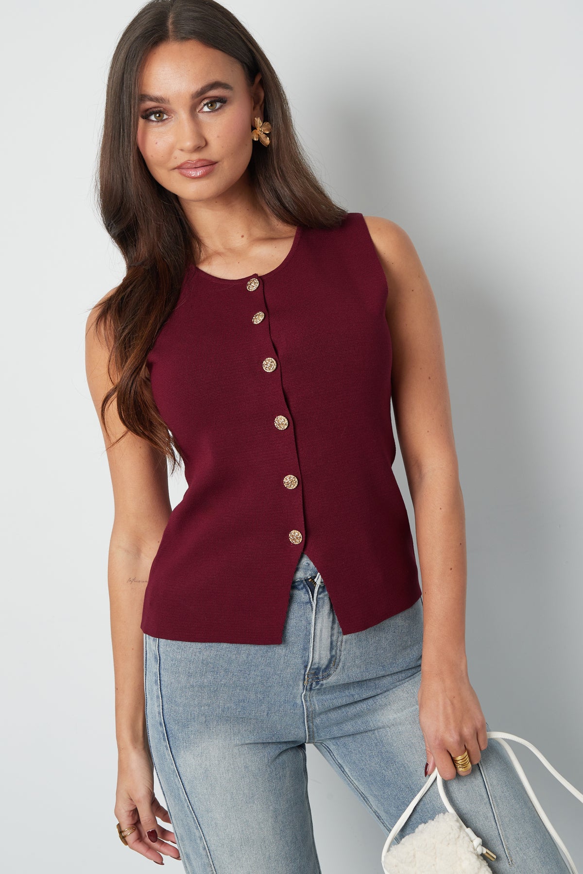 Oberteil „Knots about you“ - Cremeweiß