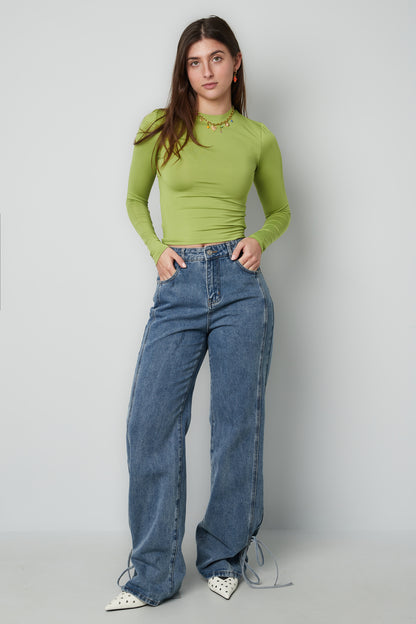 Jeans mit Bossy-Schleife