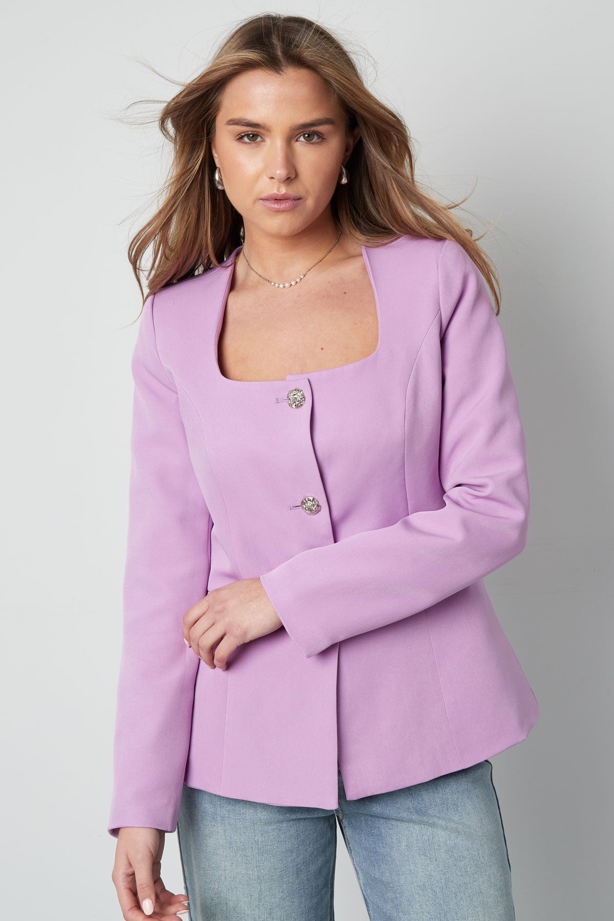 Trendy Blazer Top - limone