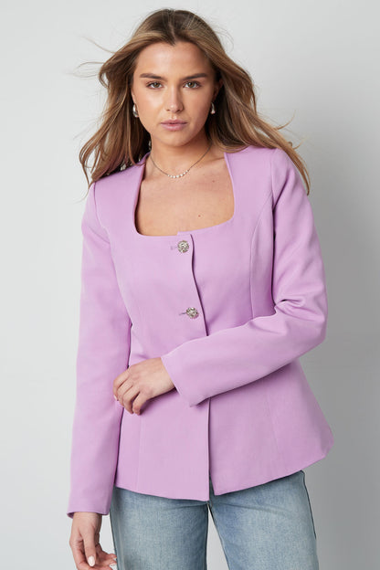 Trendy Blazer Top - limone