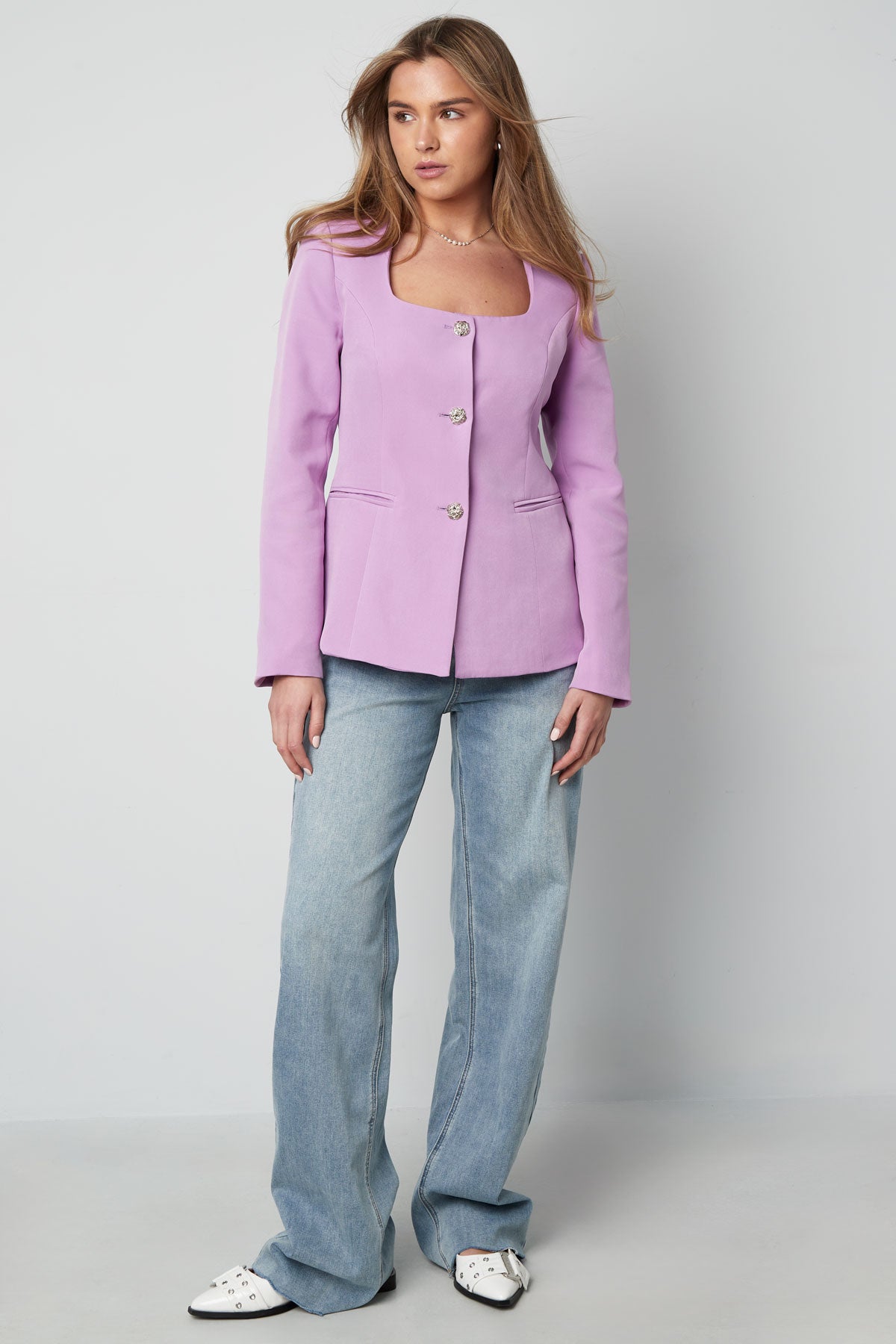 Trendy Blazer Top - limone