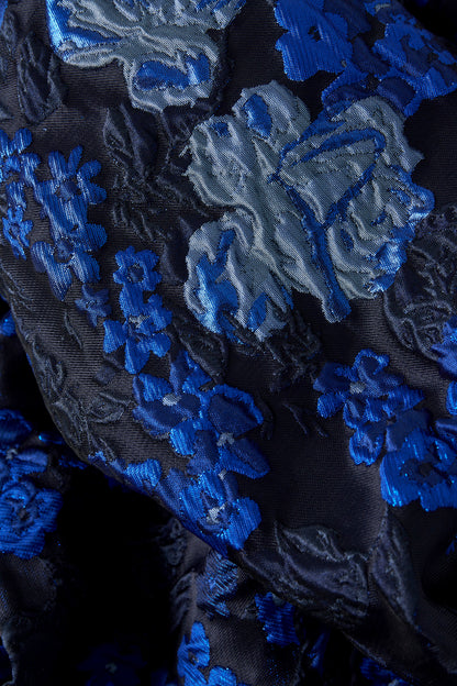 Gewebte Polyesterfasern Damen Kurzarm Oberteil Elegantes Blumenmuster