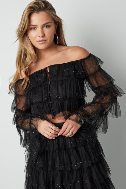 Gewebter Polyester Damen Langarm-Oberteil Frühling/Sommer Einfarbig