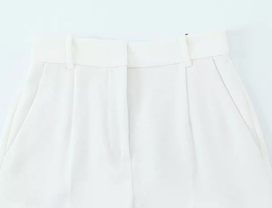 Elegantes 2-Teiler Set mit Taillengürtel – Blazer-Weste & Hose