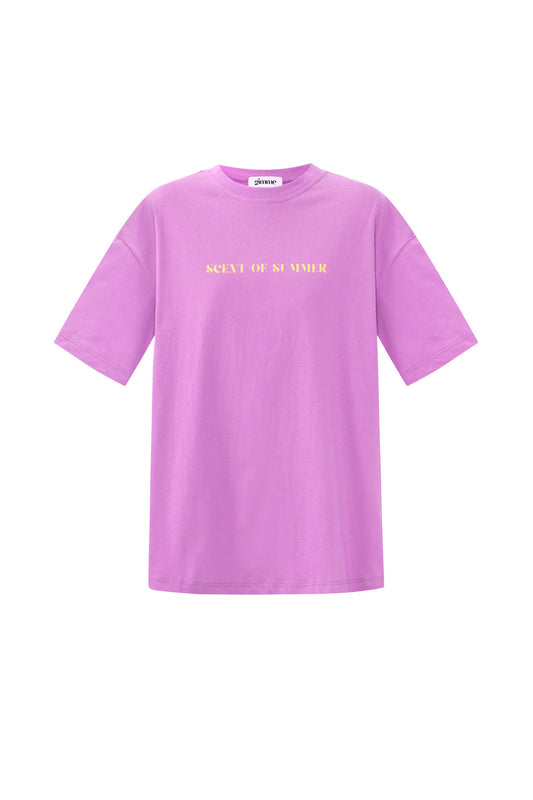 Baumwolle Damen T-Shirt Casual Letters