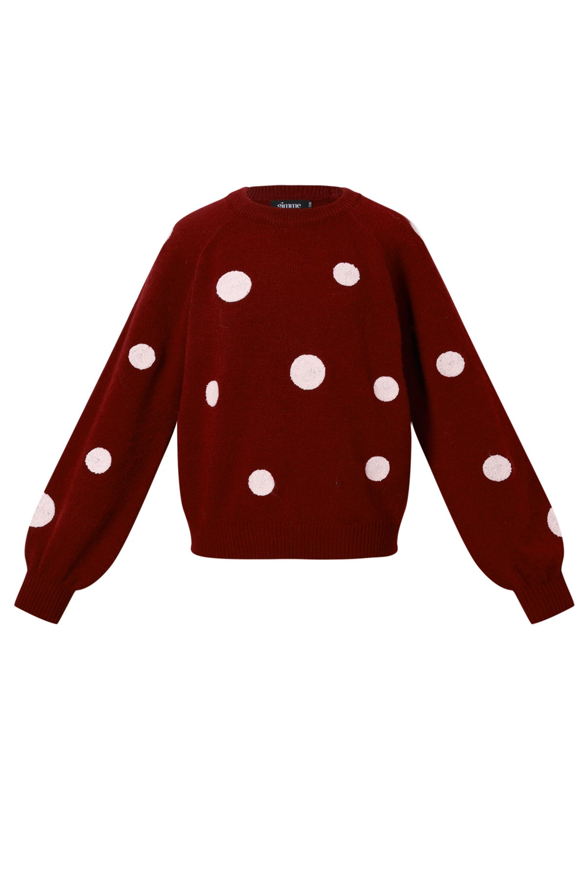 Polyesterfaser (Polyester) Strickpullover Polka Dots Lässige Herbst-/Winterkleidung