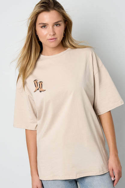 Cotton Knitted Damen T-Shirt Casual Cartoon