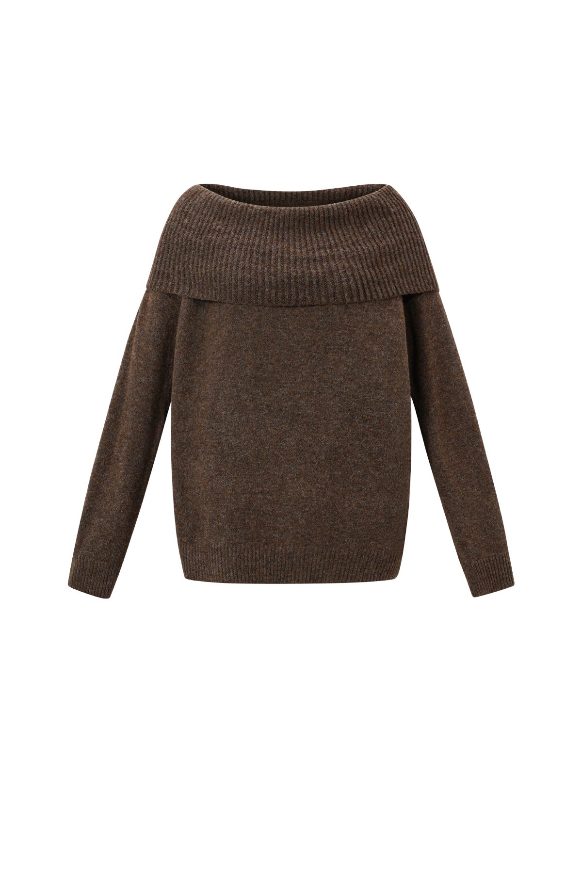 Schulterfreier Basic-Pullover