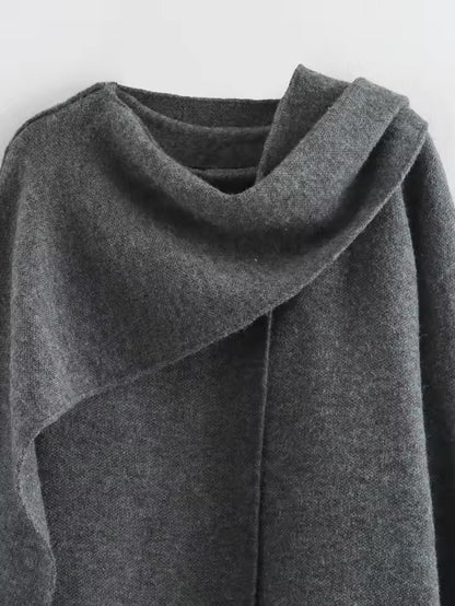 Eleganter Damen Poncho-Mantel