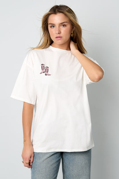 Cotton Knitted Damen T-Shirt Casual Cartoon