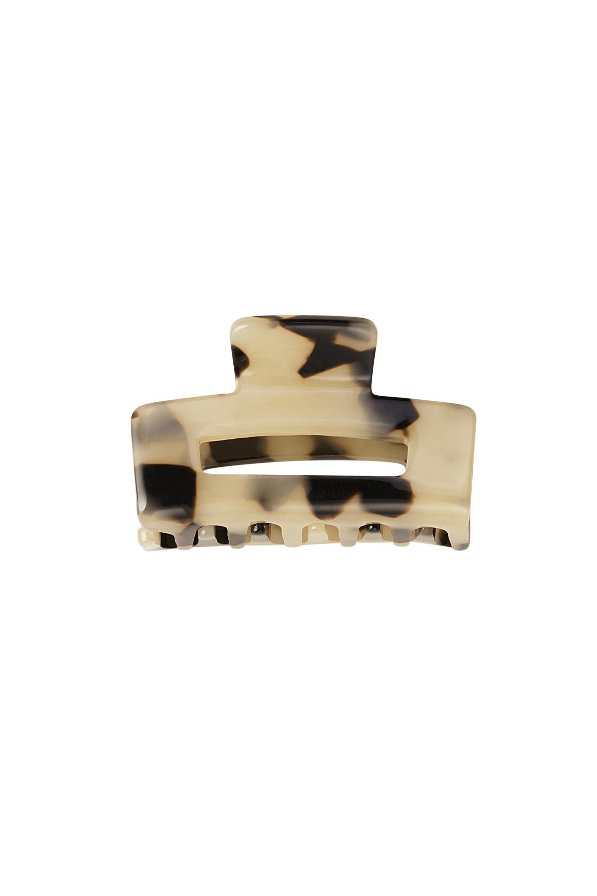 Quadratische Haarspange Beige Sheet Material