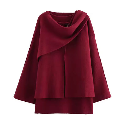 Eleganter Damen Poncho-Mantel