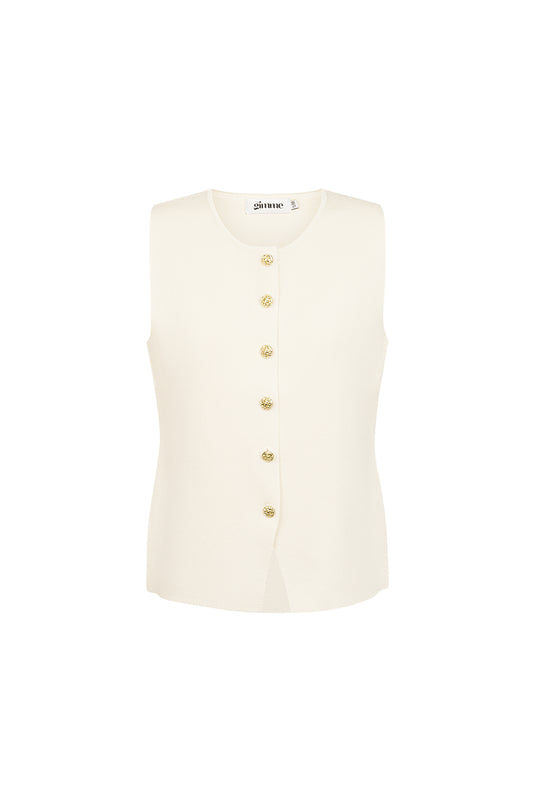 Oberteil „Knots about you“ - Cremeweiß