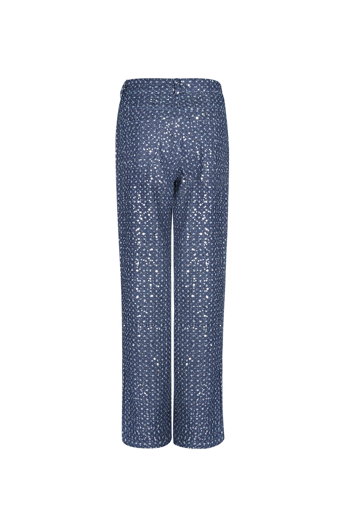 Denim-Jeans mit Pailletten