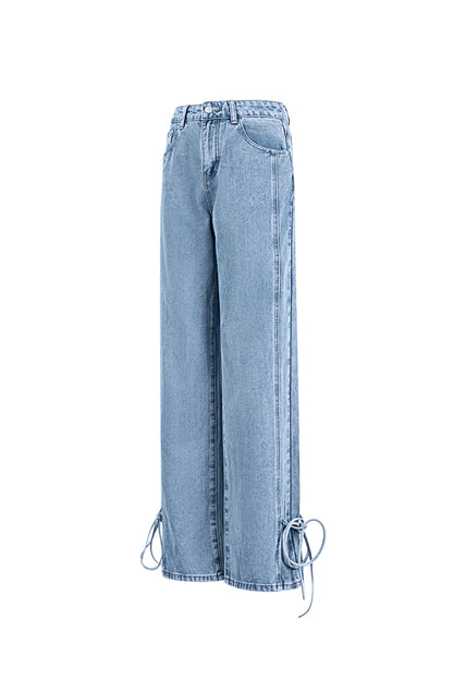 Jeans mit Bossy-Schleife