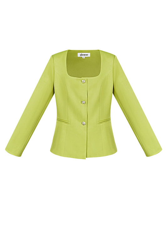 Trendy Blazer Top - limone