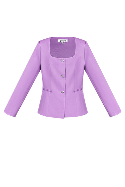 Trendy Blazer Top - limone