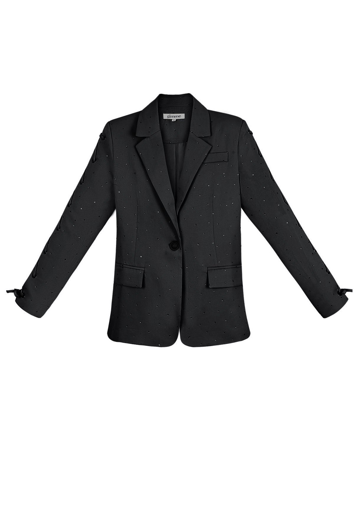 Blazer mit Steinen und Schnürärmeln