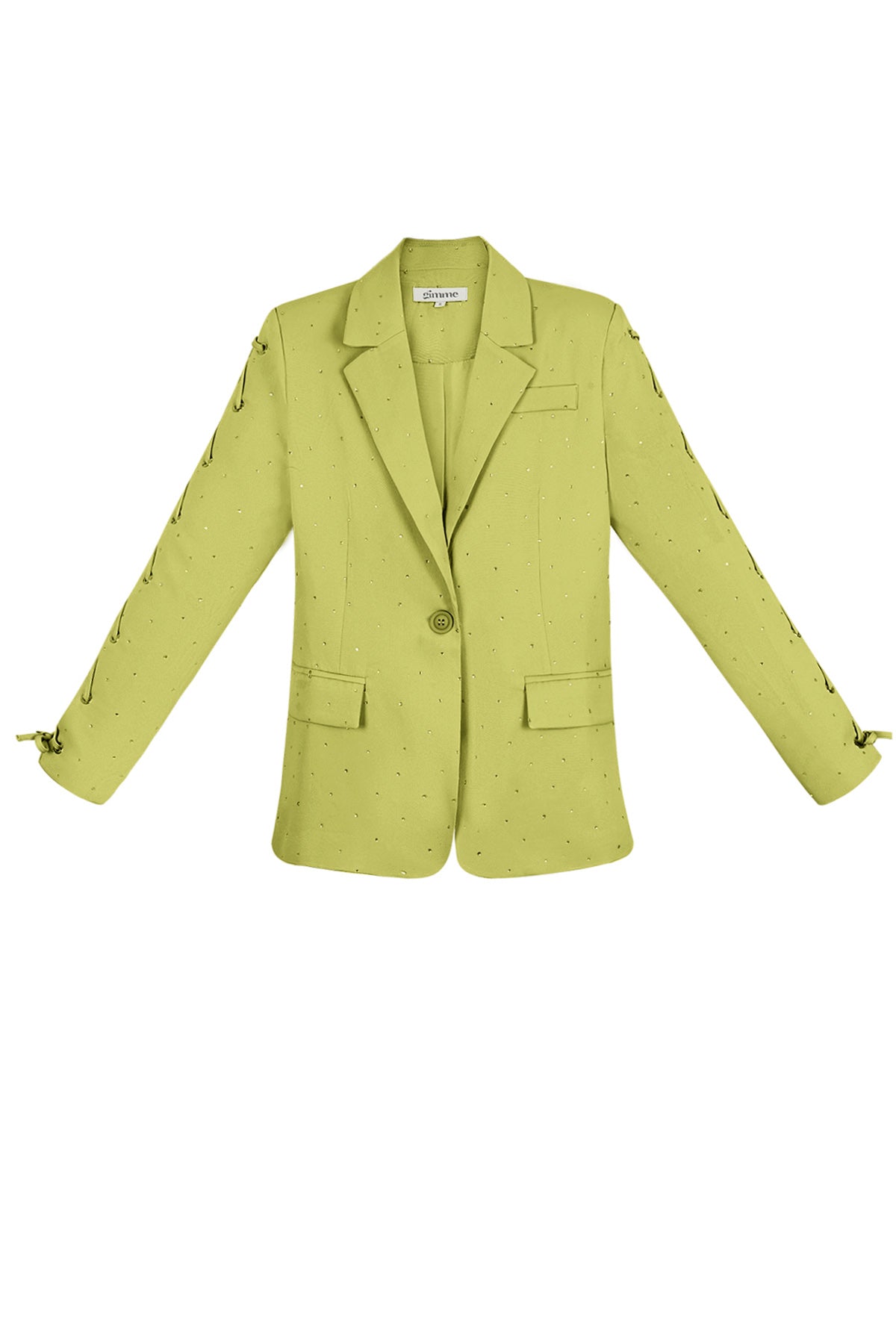 Blazer mit Steinen und Schnürärmeln