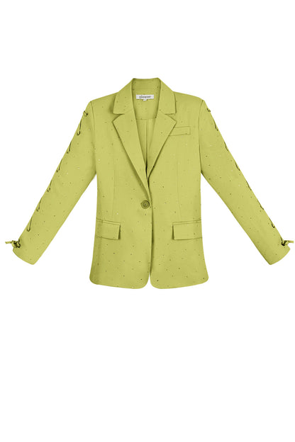 Blazer mit Steinen und Schnürärmeln