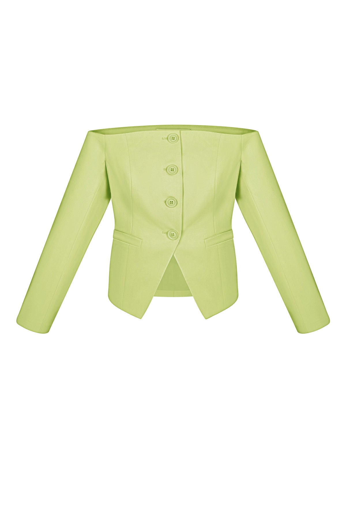 Off-Shoulder-Blazer-Oberteil
