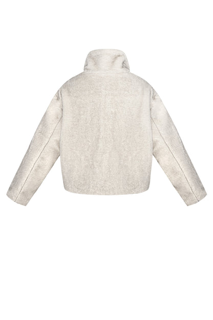 Flauschiger Basic-Mantel