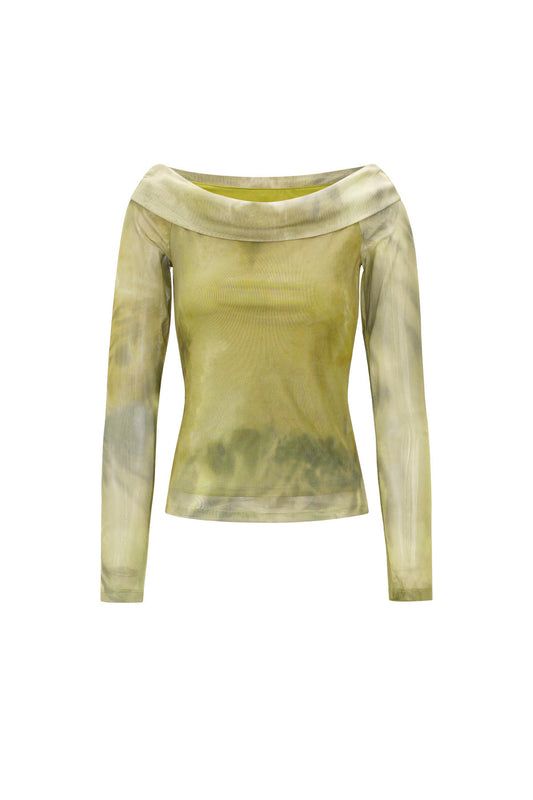 Gewebter Polyester Damen Langarm Oberteil Elegantes Einfarbig Frühling/Sommer