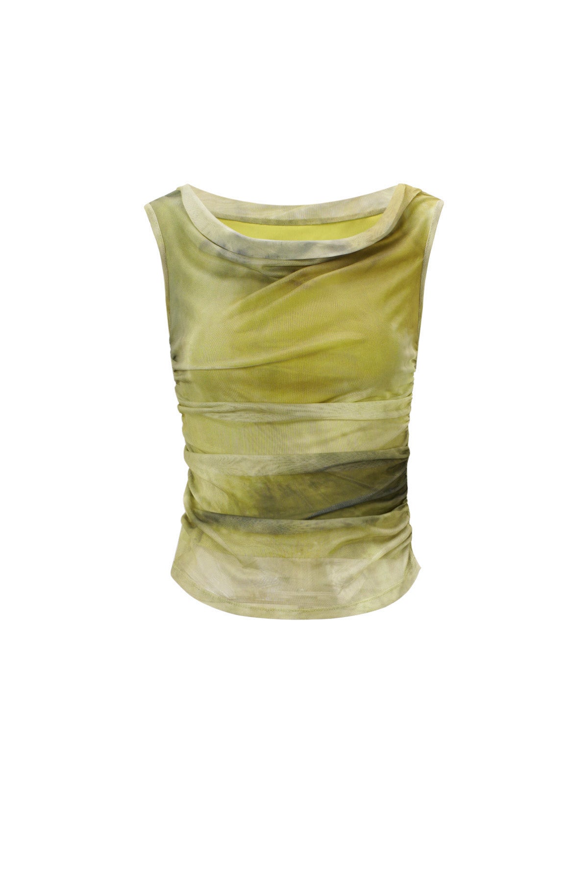 Gewebter Polyester Damen Oberteil Ohne Ärmel Transparent Einfarbig Frühling/Sommer