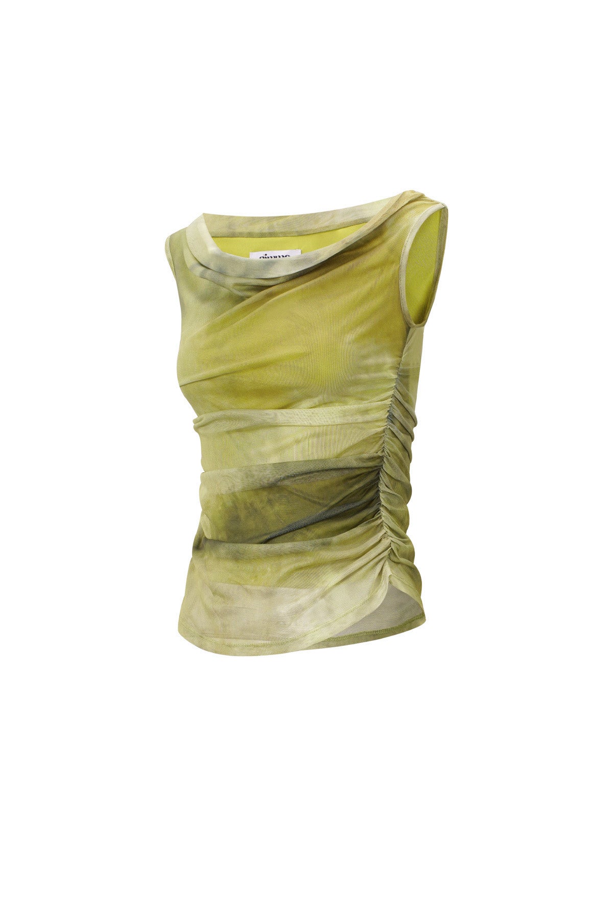 Gewebter Polyester Damen Oberteil Ohne Ärmel Transparent Einfarbig Frühling/Sommer