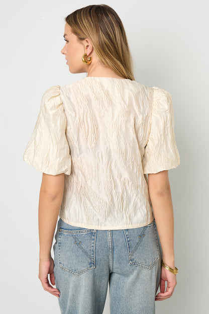 Gewebte Polyesterfasern Damen Kurzarm Oberteile Elegant Einfarbige Farbe Frühling/Sommer