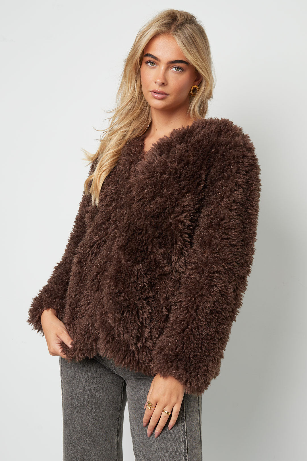 Weicher, flauschiger Mantel