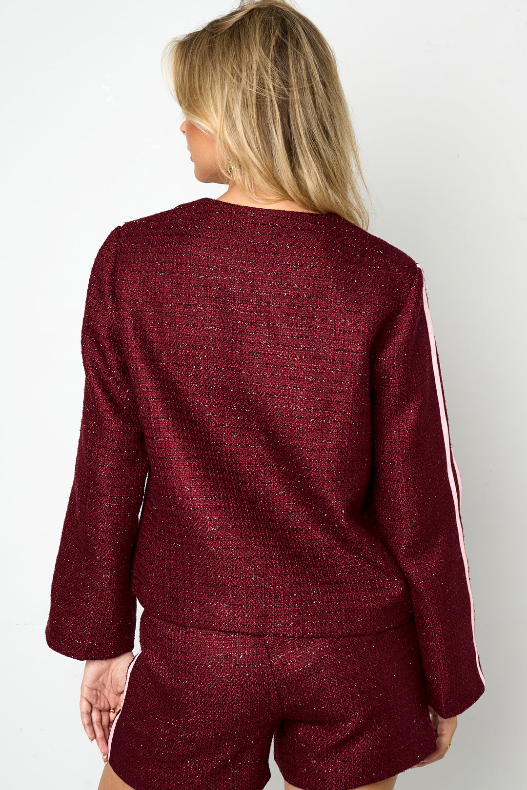 Lurex-Tweed-Jacke