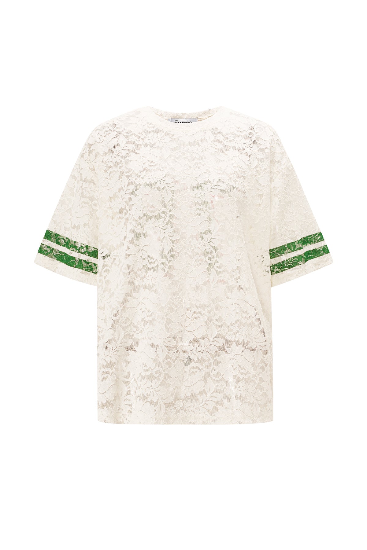 Polyestergewebe Damen T-Shirt Sporty Farbkontrast