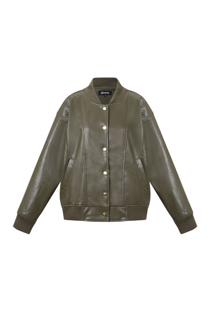 Polyesterfaser (Polyester) Jacken & Mäntel Einfarbig Street Herbst/Winter Kleidung