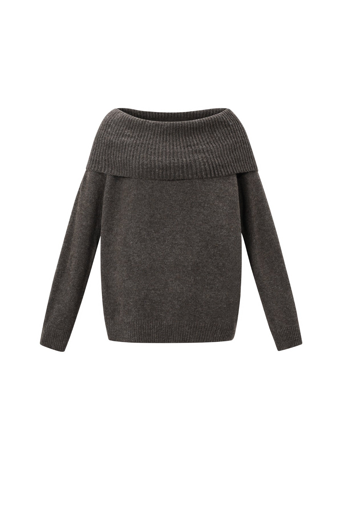 Schulterfreier Basic-Pullover