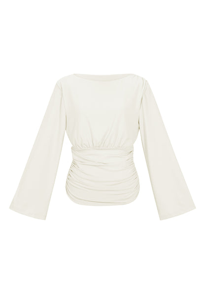 Figurbetontes Top mit ausgestellten Ärmeln