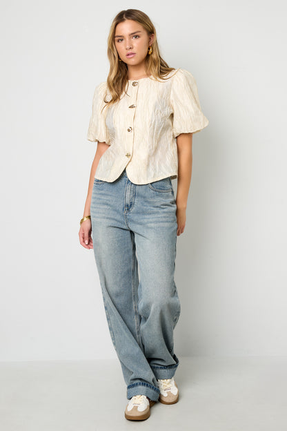 Gewebte Polyesterfasern Damen Kurzarm Oberteile Elegant Einfarbige Farbe Frühling/Sommer