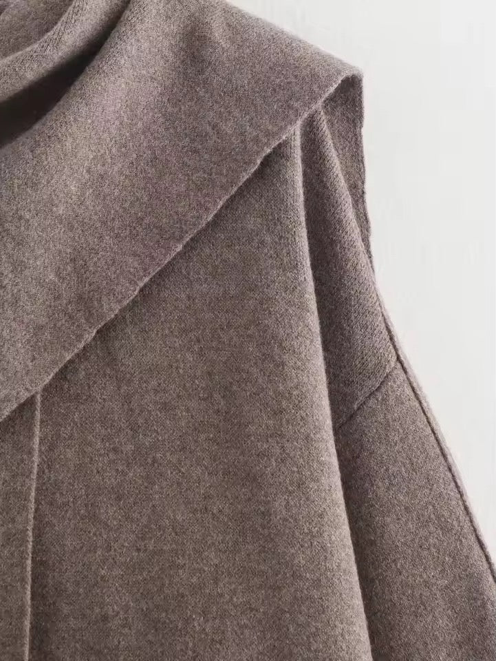 Eleganter Damen Poncho-Mantel