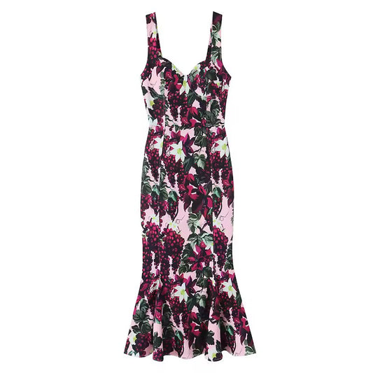 Florales Sommerkleid mit Volants